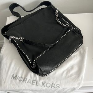 Michael Kors Astor Studded Shoulder Bag